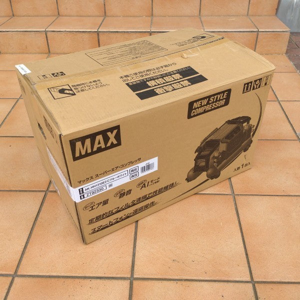 ◆マックス(MAX) 高圧専用エアコンプレッサー AK-HH1310E2_コバルトブルーホワイト【限定色】 【市川行徳店】