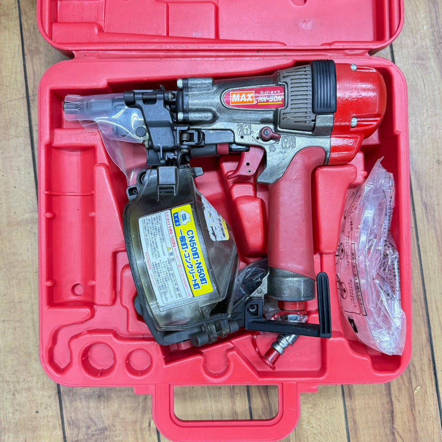 打ち込み動作良好 50mm 高圧エア釘打ち機 HN-50N 【リライズ蓮田店】