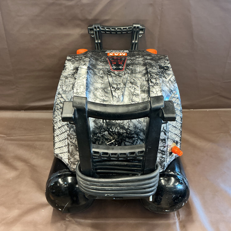 【ジャンク・圧力上がりません】 マックス MAX 高圧専用エアコンプレッサ AK-HL1270E2 限定色 ガイアシルバー 【越谷店】