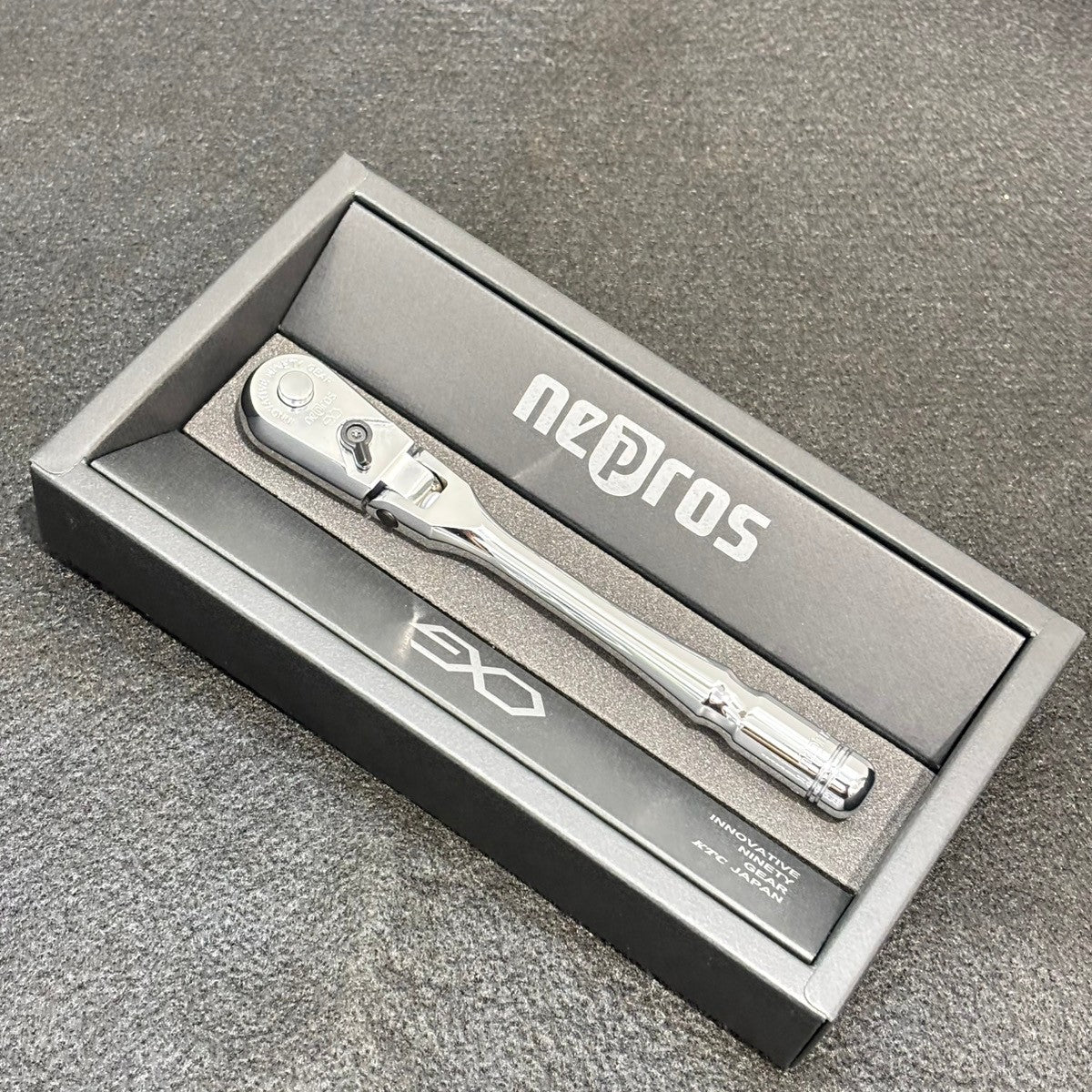 ▲KTC ネプロス(nepros) 9.5sq. コンパクトフレックスラチェットハンドル FNBRC390F 【船橋馬込店】