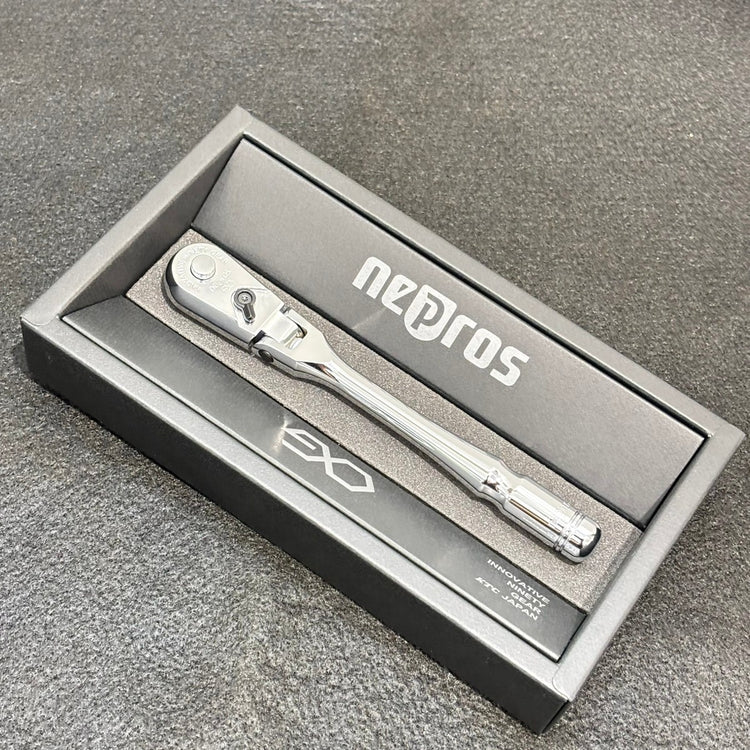 ▲KTC ネプロス(nepros) 9.5sq. コンパクトフレックスラチェットハンドル FNBRC390F 【船橋馬込店】