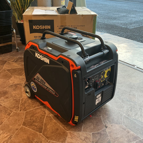 【未使用・本州限定発送・送料無料！】 工進 インバーター発電機 GV-30is （定格出力3.0kVA） セル付 引取りも歓迎！ 【越谷店】