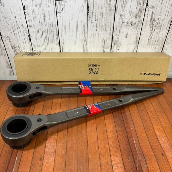 スーパーツール 片口ラチェットレンチ2PCS  RN-41