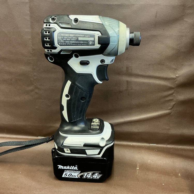 【中古品】マキタ(makita) コードレスインパクトドライバー TD136DRFXW 【越谷店】