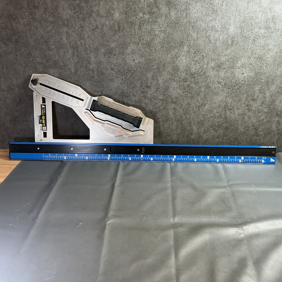 【中古】シンワ測定 丸ノコガイド定規 エルアングルPlus シフト 1m 寸勾配切断機能付 79054  【越谷店】