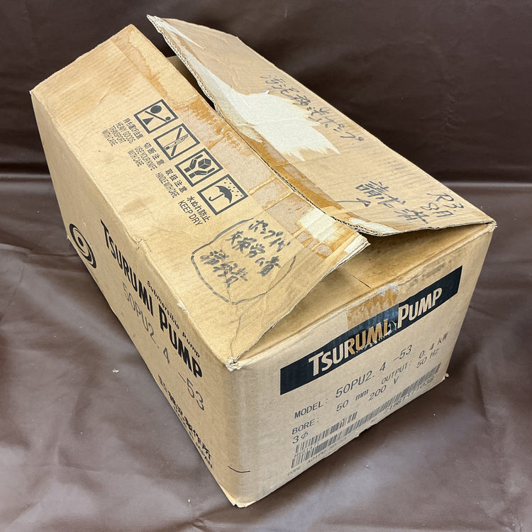【未使用】 ツルミ 汚物用水中ポンプ 50PU2.4 200V 50HZ 箱にヨレや文字痕あり 【越谷店】