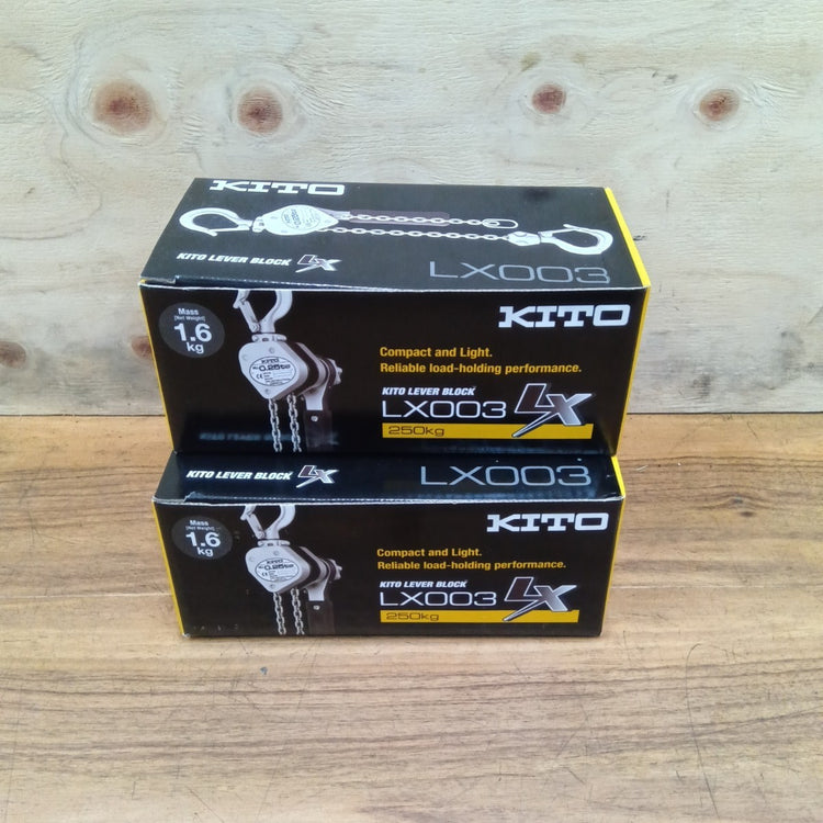 【未使用・2個セット】 キトー(KITO) レバーブロック LX003 0.25t  【船橋馬込店】