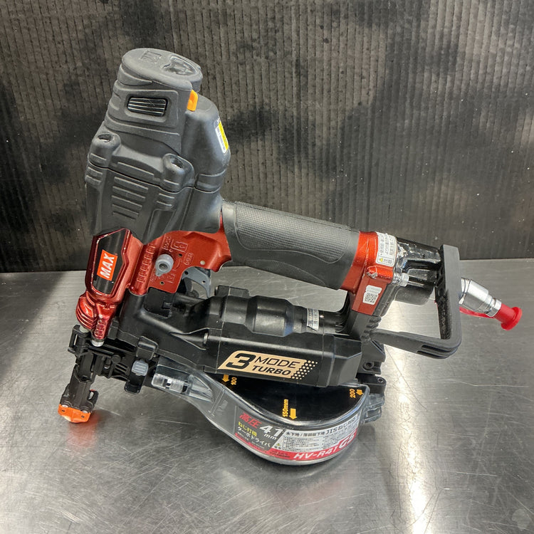 【中古・売り切りセール】 マックス MAX 41mm 高圧エアネジ打ち機 HV-R41G5-R 15mm石膏ボード対応 【越谷店】