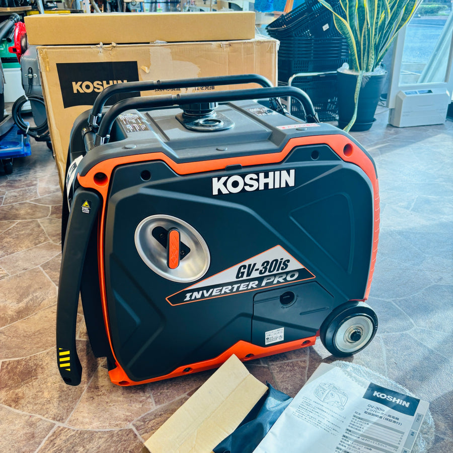 ※本州限定送料無料！工進 インバーター発電機 （定格出力3.0kVA） セル付 GV-30is【越谷店】