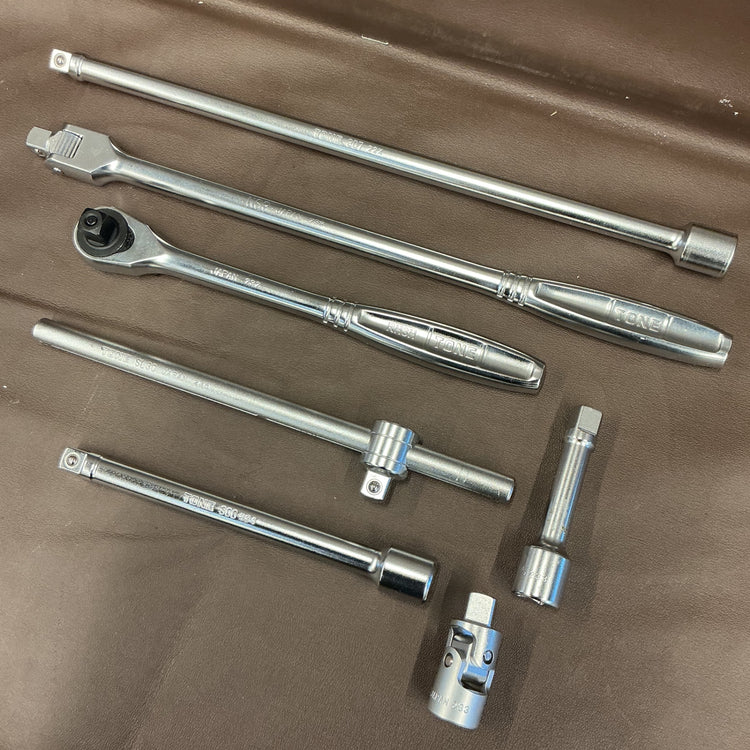 【美品中古】トネ(TONE) ソケットレンチセット CX3172BK 差込角9.5mm(3/8") ブラック 内容24点  【越谷店】