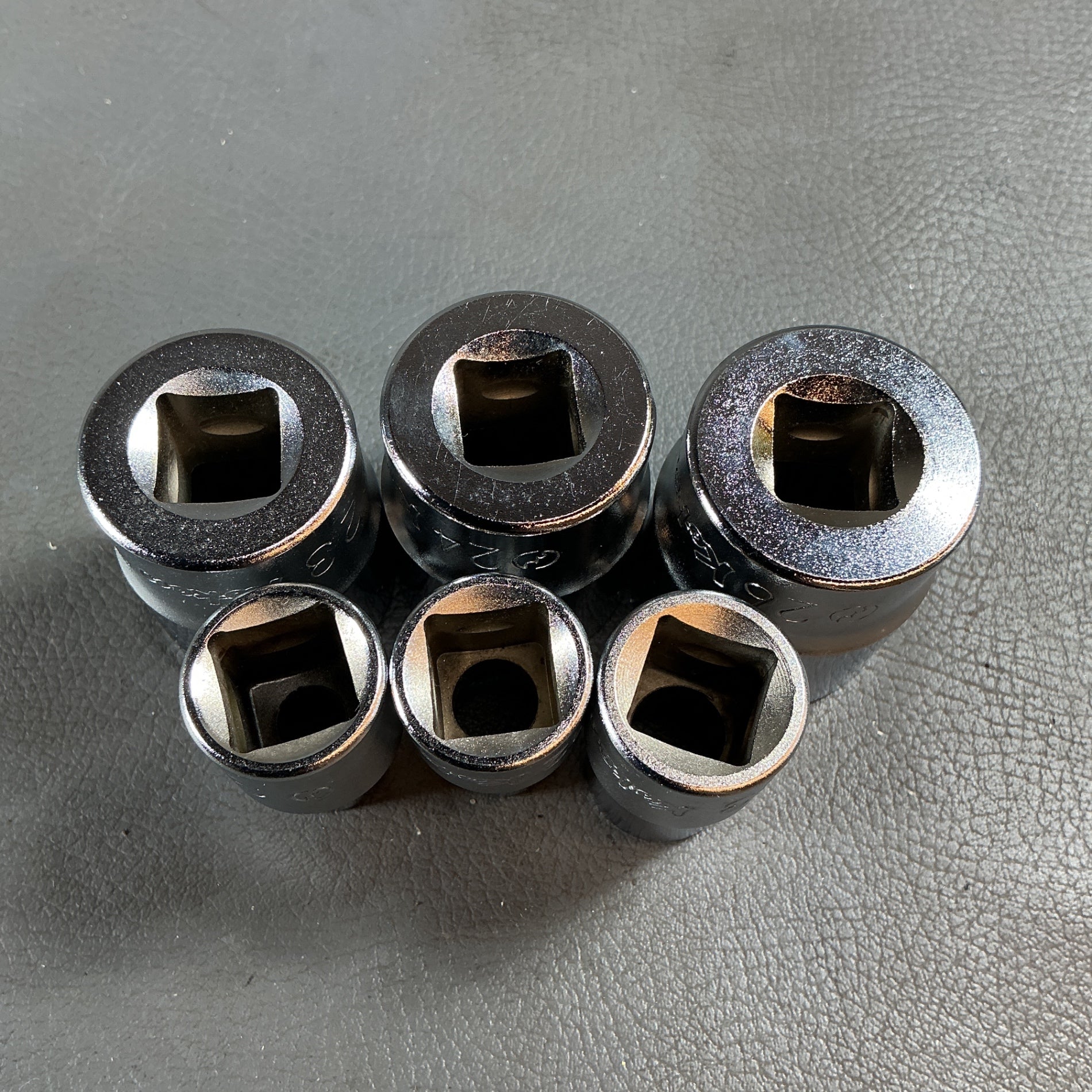 【未使用】Koken 4405M-26 24 23 13 12 9 mm ショートソケット 6点セット 差込:1/2（12.7mm） 12角 コーケン  【越谷店】