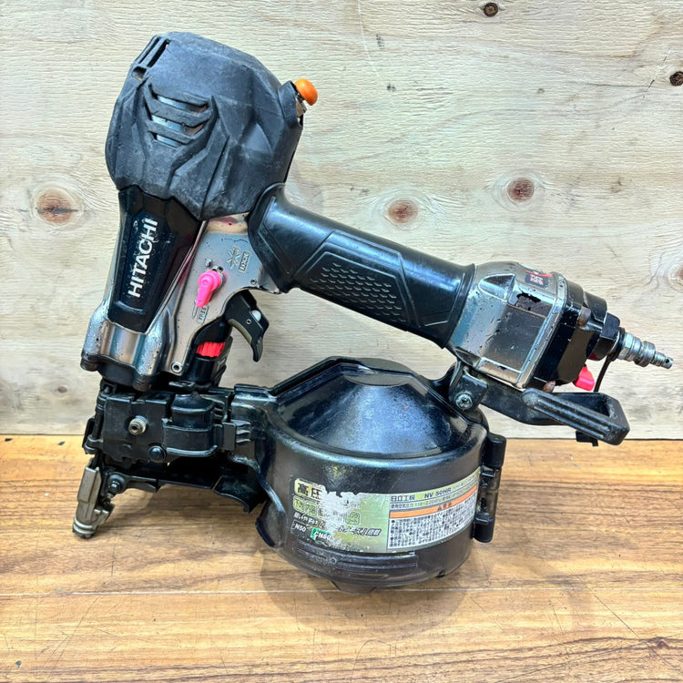 ▲ハイコーキ(HIKOKI) 高圧エア釘打ち機 NV50HR(SGK) 銀鏡モデル 【船橋馬込店】