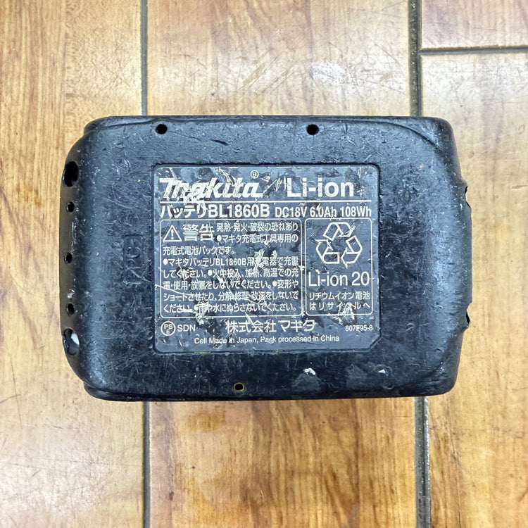 動作確認済み リチウムイオンバッテリー 18V/6.0Ah BL1860B 【リライズ蓮田店】