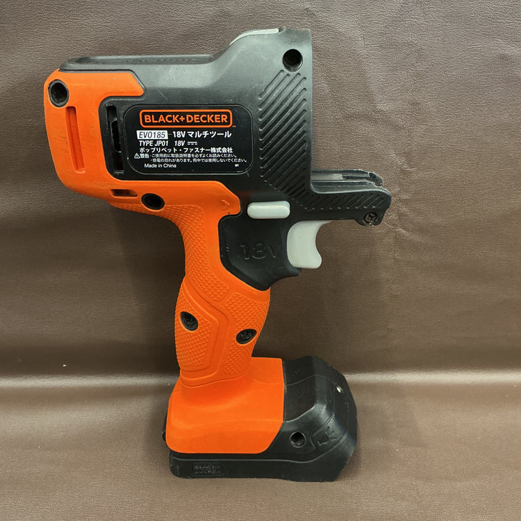【中古・動作確認済み！】 ブラックアンドデッカー BLACK+DECKER 18V 多機能電動ツール マルチエボ EVO185 本体+5種のヘッドパーツ 【越谷店】
