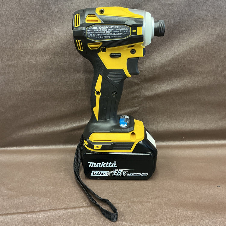 【中古・動作良好！】 マキタ makita 18V 充電式インパクトドライバ TD172DGXFY 【越谷店】