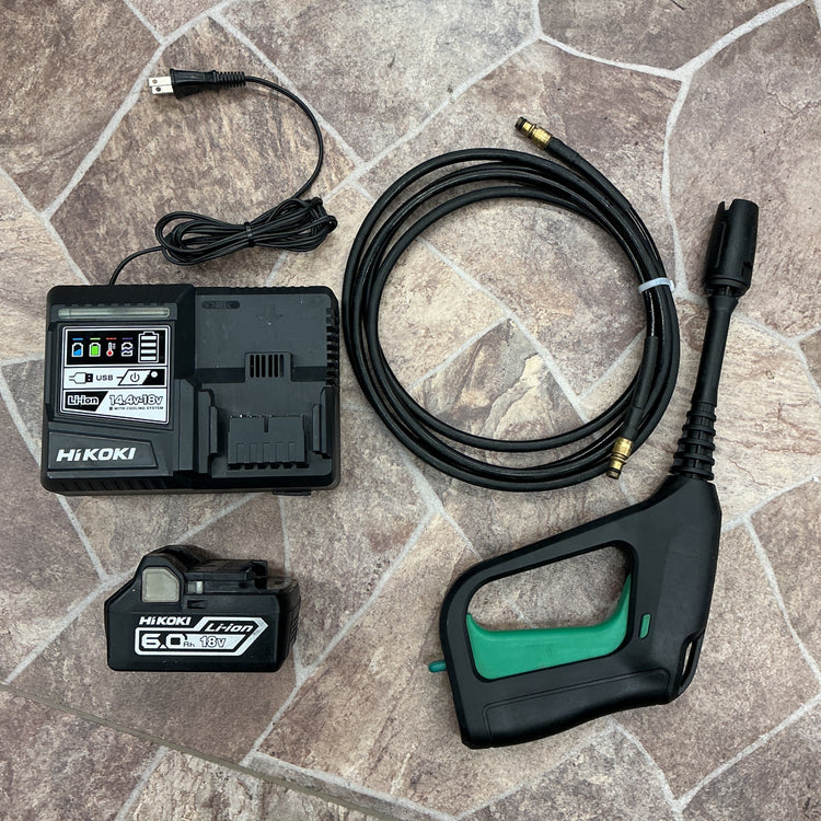【中古・動作しました！月末セール！】 ハイコーキ コードレス高圧洗浄機 AW18DBL(LYP) セット品 18Vモデル マルチボルト使用可！ 家庭用洗浄機 エアコン洗浄 最大吐出圧2.0 MPa 【越谷店】