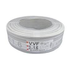 【アウトレット未使用品】 協和 VVFケーブル 3 x 1.6 mm 白黒赤 100m  VVF163 令和6年製 【越谷店】