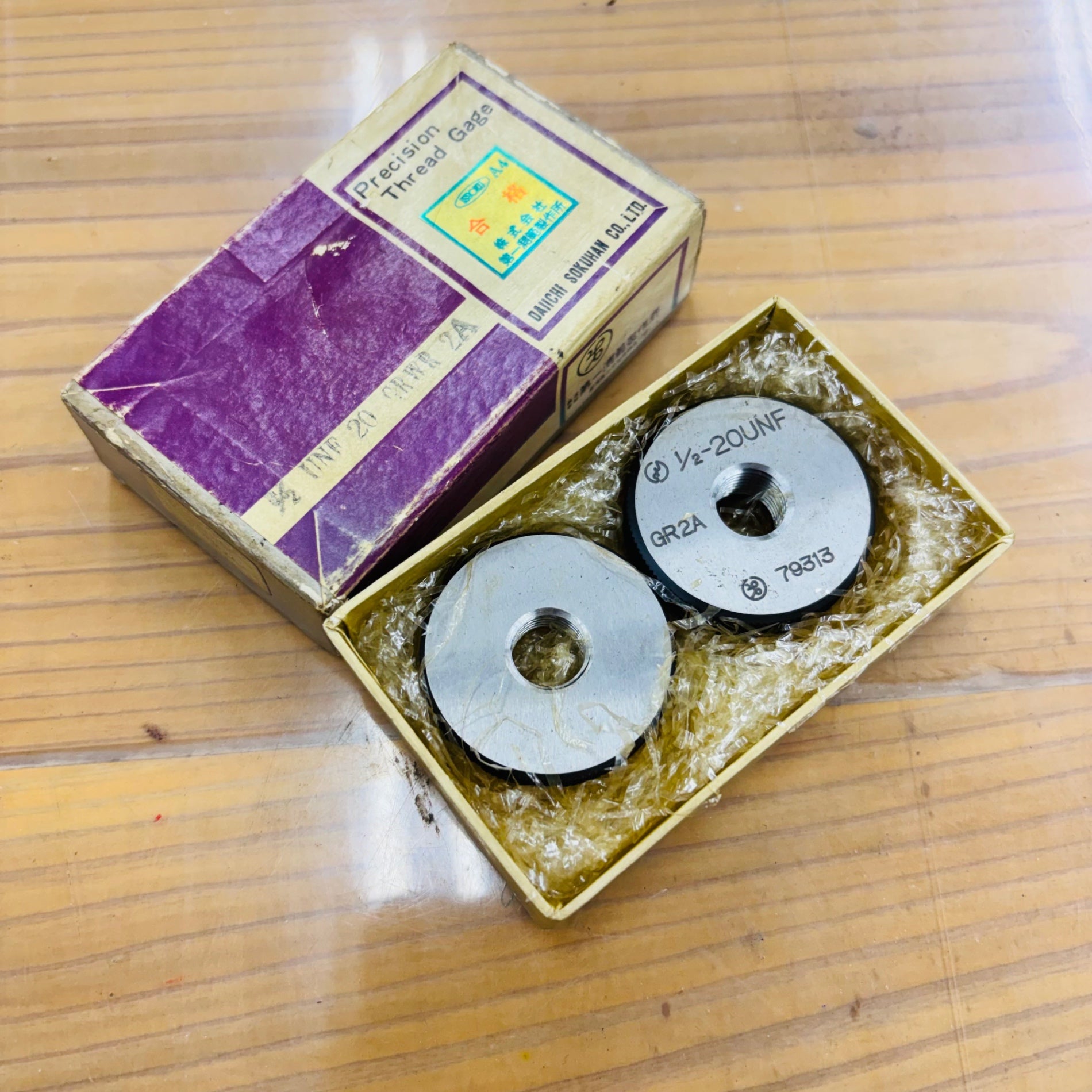 【ネコポス】保管品 未使用 ネジゲージ・ネジリングゲージ 1/2 UNF20 GRWR2A 【リライズ蓮田店】