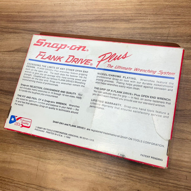 美品 スナップオン (Snap-on) 10pc コンビネーションレンチ SOEXM710 フランクドライブ SOEXM 【中古】【船橋馬込店】