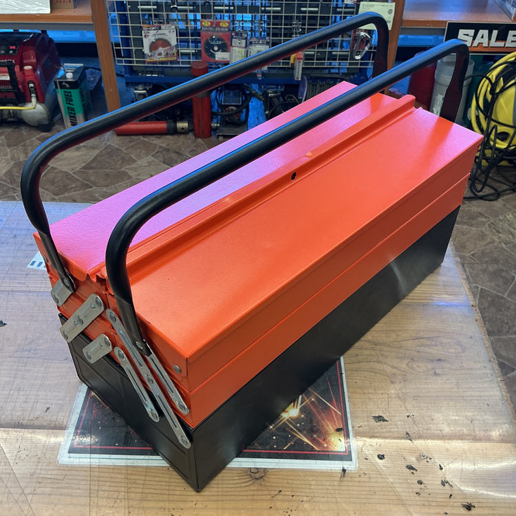 【中古】 ハンドツール 工具セット 専用工具箱入り 色：オレンジ ノンブランド品 ミリ規格 スパナ ラチェット プライヤ 【越谷店】