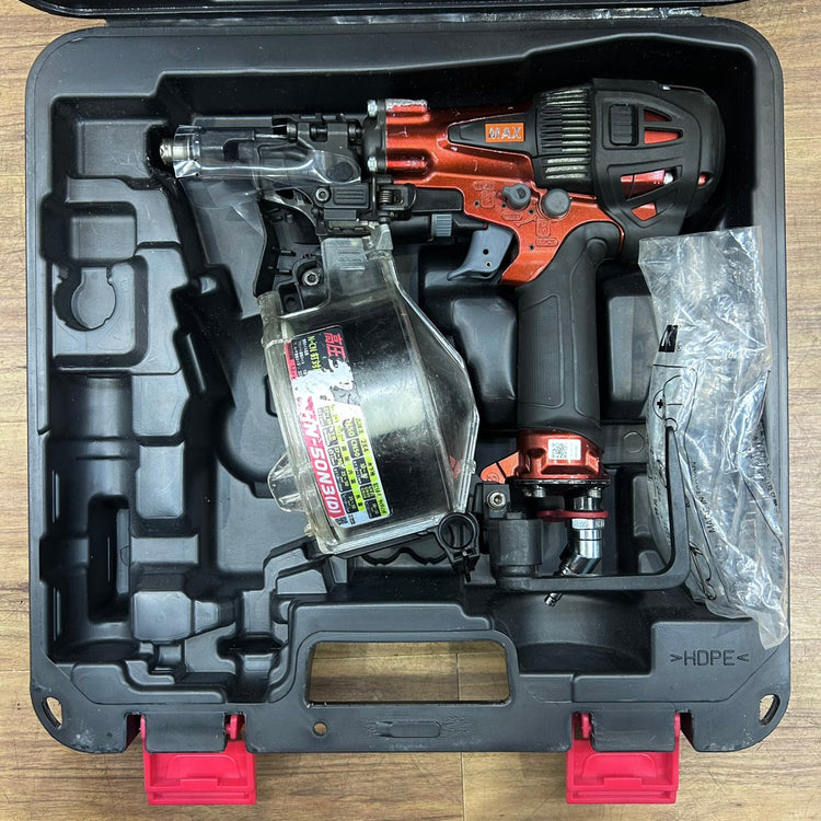 美品 マックス (MAX) 50mm 高圧 エアー釘打ち機 HN-50N3(D)-R コイルネイラ 【船橋馬込店】