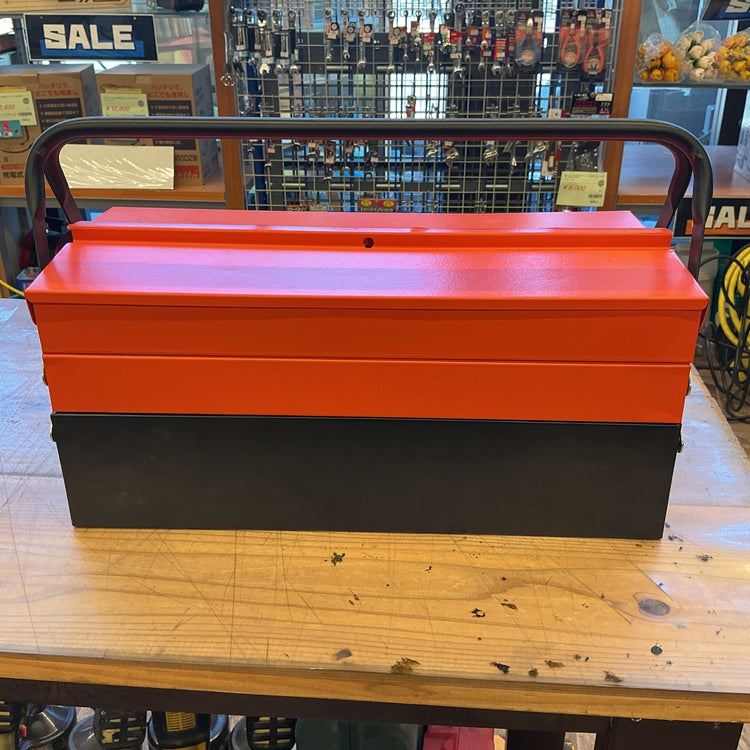 【中古】 ハンドツール 工具セット 専用工具箱入り 色：オレンジ ノンブランド品 ミリ規格 スパナ ラチェット プライヤ 【越谷店】