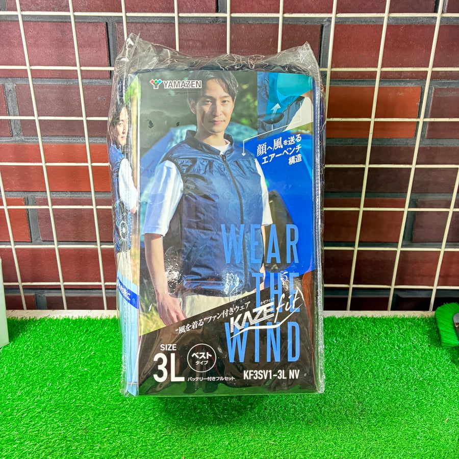 ファン付き作業服 5000mAhバッテリーセット  KF3SV1-3L NV ネイビー 【市川行徳店】