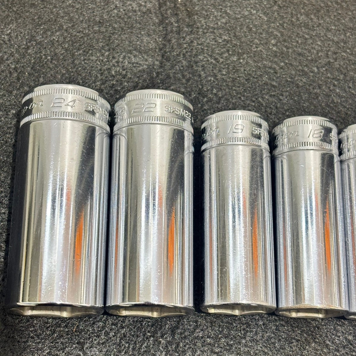 ▲Snap-on スナップオン 6角ディープソケット SFSM 14個セット 【船橋馬込店】