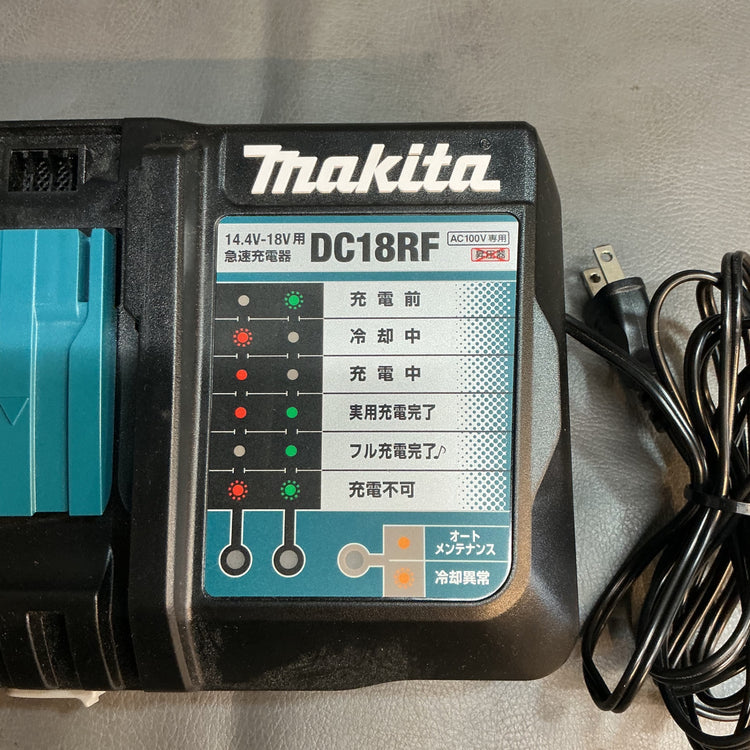 【中古・動作品】 マキタ makita 14.4V 18V 急速充電器 DC18RF 純正品 【越谷店】