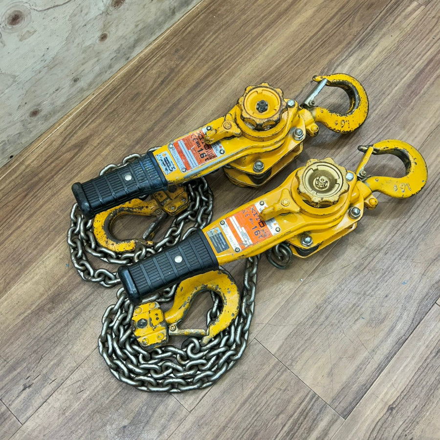 2個セット KITO (キトー) レバーブロック LB016 1.6t 【船橋馬込店】