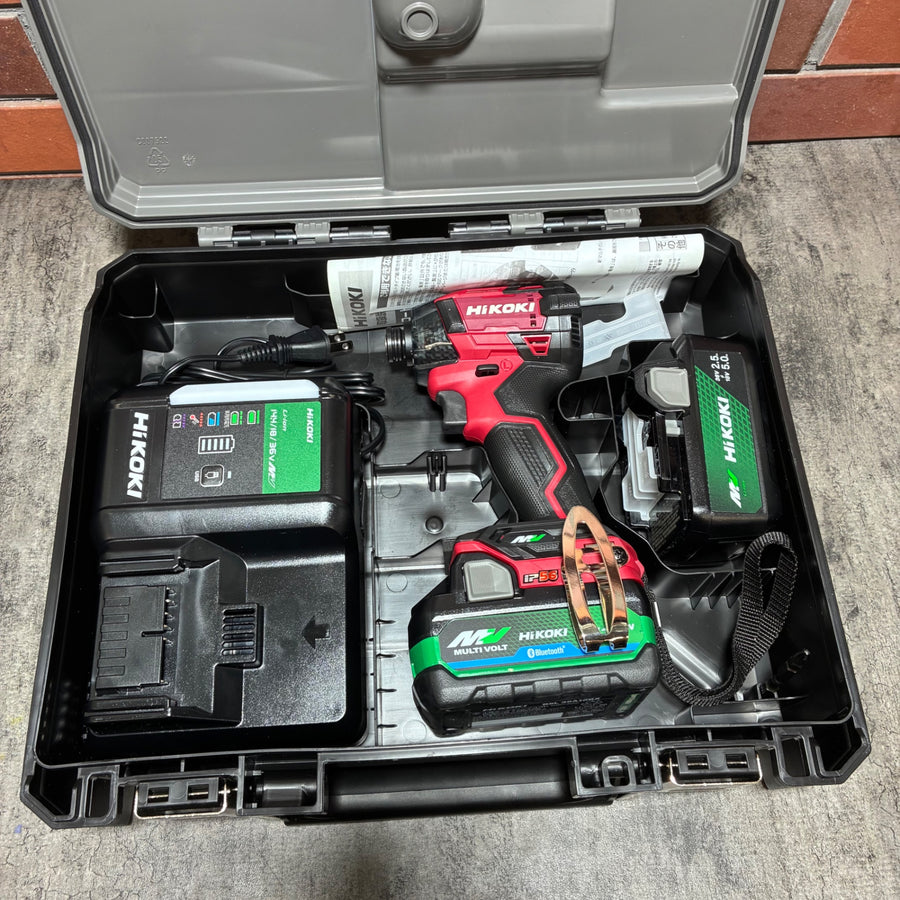 HiKOKI(ハイコーキ) 36V 充電式 インパクトドライバー WH36DD バッテリ2個、充電器付き 【市川行徳店】