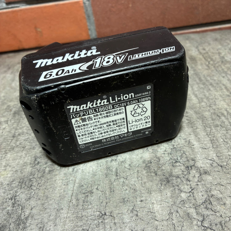 リチウムイオンバッテリー 18V/6.0Ah BL1860B 【市川行徳店】