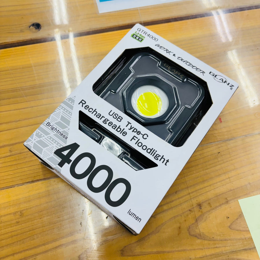 ハイブリット式投光器 GTR4000 4000lumen TypeC充電【未使用】 【蓮田店】