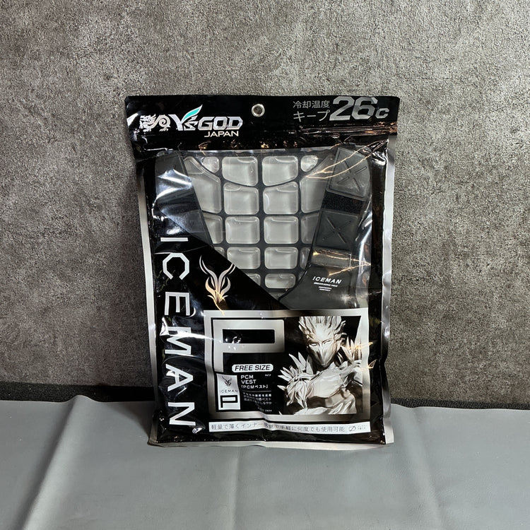 【未使用】山真製鋸 Y'S GOD ICEMAN アイスマンPCMベストⅡ ICM-PV2-BK ブラック 冷感ベスト フリーサイズ  【越谷店】