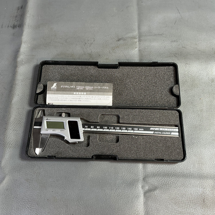【中古】シンワ　150ｍｍソーラーパネル式デジタルノギス　19983  【越谷店】