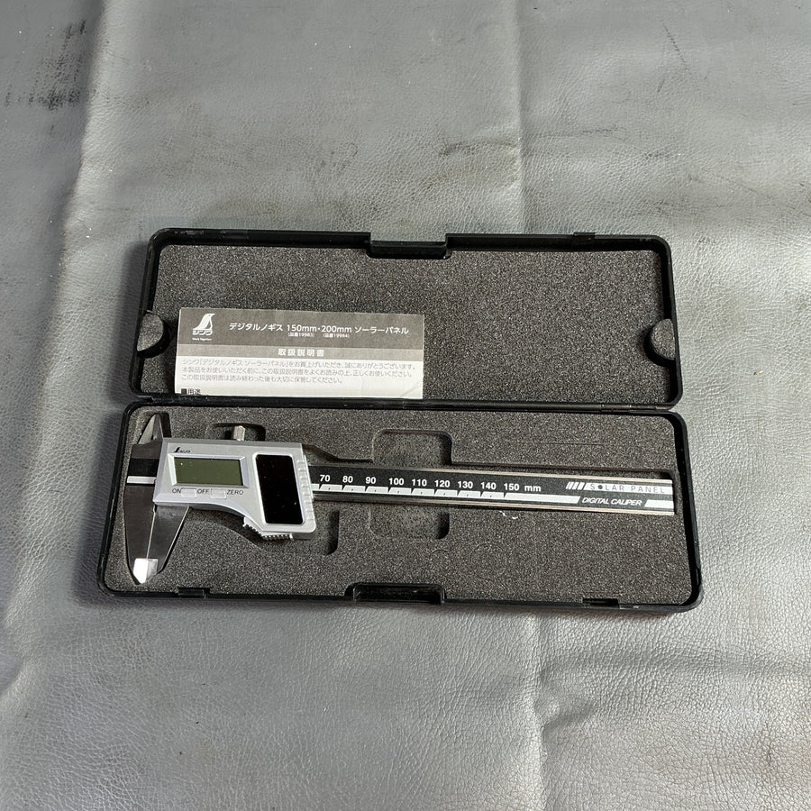 【中古】シンワ　150ｍｍソーラーパネル式デジタルノギス　19983  【越谷店】