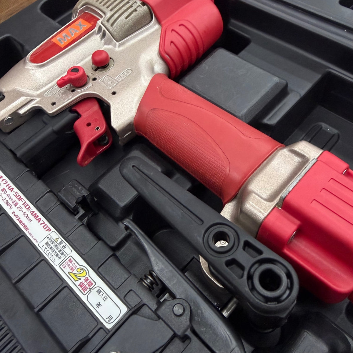 美品 幅4mm 高圧フロアタッカ HA-50F1(D)/4MAフロア ケース付属【リライズ蓮田店】