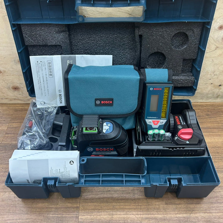 美品 ボッシュ (BOSCH) フルライン グリーンレーザー墨出し器 GLL3-60XG 【船橋馬込店】