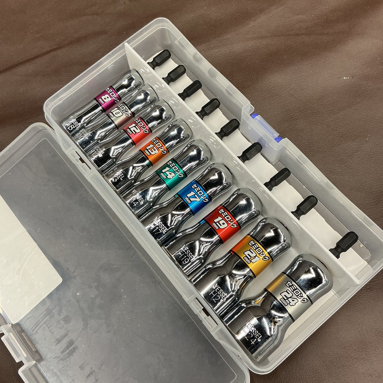 【美品中古】VESSEL 剛鍛セミロングソケット９本組 No.SL209PS 【越谷店】