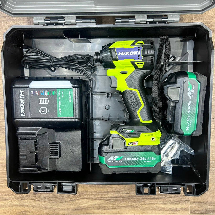 良品 ハイコーキ (HiKOKI) 36V コードレスインパクトドライバ スパイダーイエロー WH36DD(2XHYSZ) 【船橋馬込店】