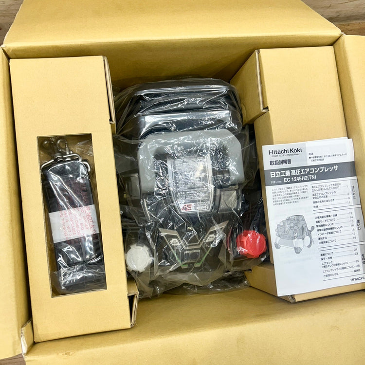 極美品 日立工機 (HITACHI) エアコンプレッサー EC1245H2(TN) セキュリティ非搭載モデル ハイコーキ HiKOKI 【船橋馬込店】