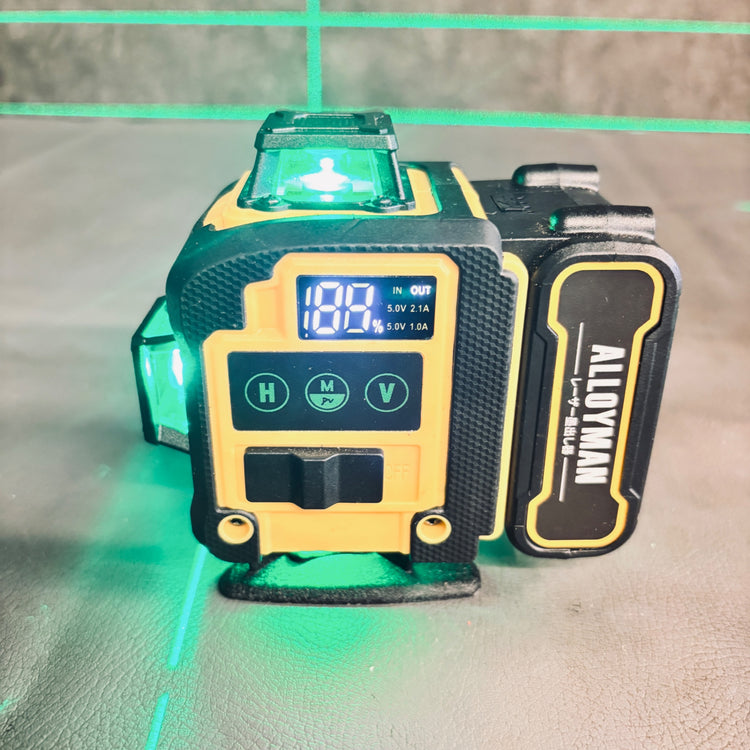 Alloyman レーザー墨出し器 4D フルライン グリーンレーザー　ALT16-20 【越谷店】