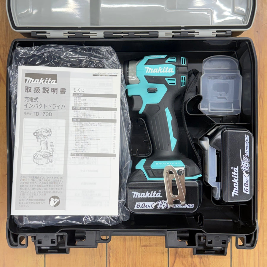 未使用 18V コードレスインパクトドライバー TD173DGXTB ターコイズブルー 【リライズ蓮田店】