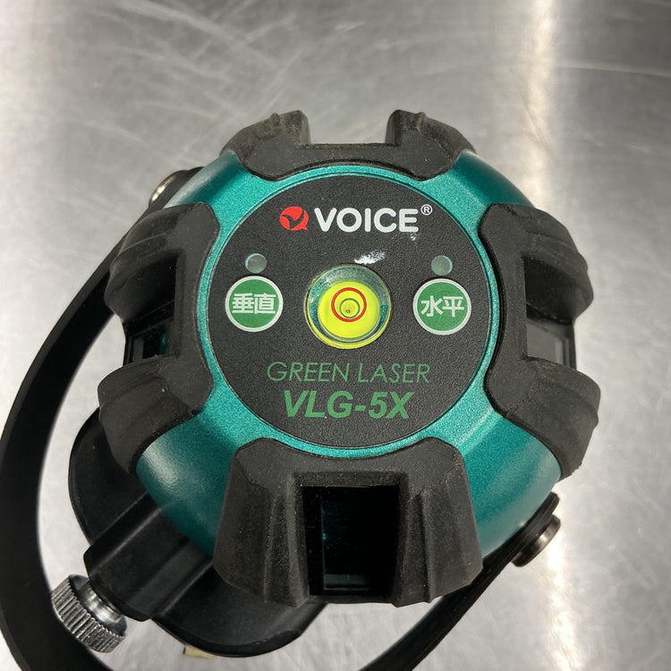 【中古】 VOICE レーザー墨出し器 5ライングリーンレーザー VLG-5X 本体+受光器セット 【越谷店】