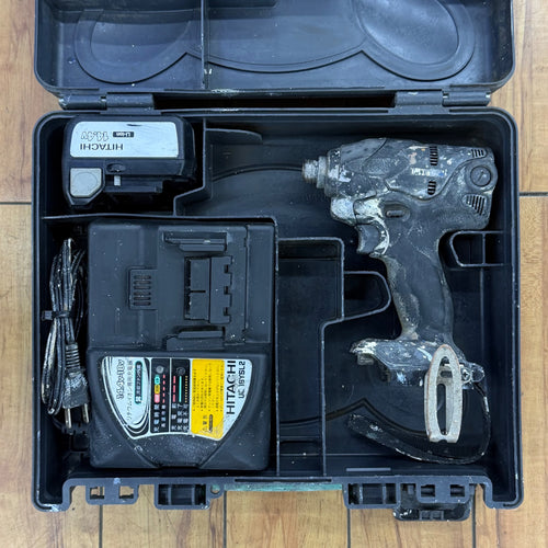 動作確認済み 14.4V コードレスインパクトドライバー WH14DSL2(2LSCK)(L) バッテリー 充電器 ケース付属【リライズ蓮田店】