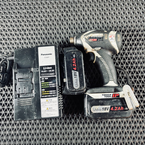 中古品 パナソニック Panasonic 充電式インパクトドライバ EZ75A1 動作確認済 バッテリ2個付 【越谷店】