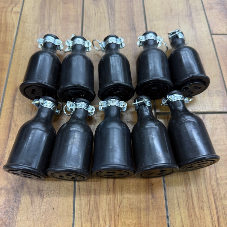 美品 明工社(MEIKOSHA) 15A 125V 接地防水コネクターボデー 10個セット ME2624 【リライズ蓮田店】