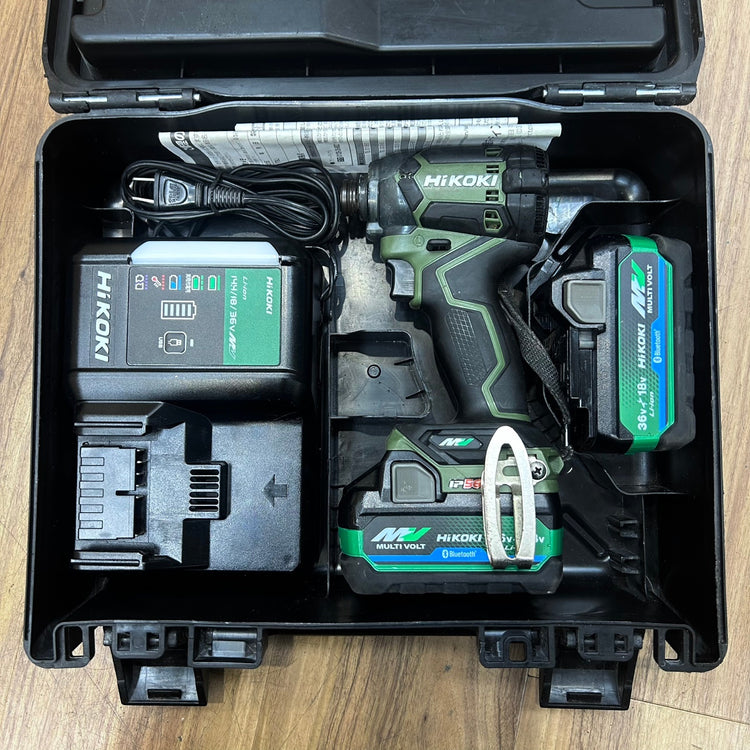 ハイコーキ (HiKOKI) コードレスインパクトドライバー WH36DC(2XPGSZ) フォレストグリーン 【船橋馬込店】