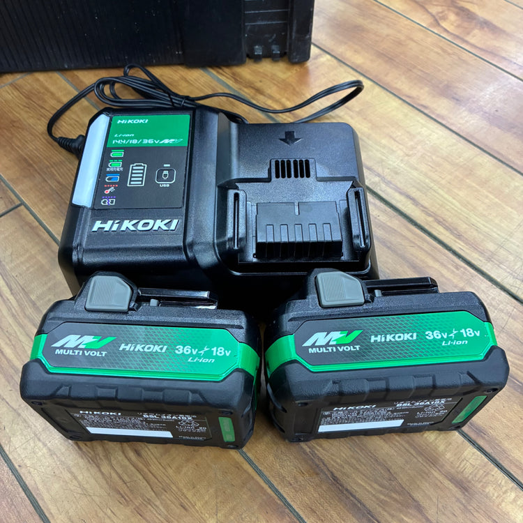 ハイコーキ(HIKOKI) コードレス丸のこ C3606DA バッテリ2個付き ※システムケースは単品販売されているものです【蓮田店】