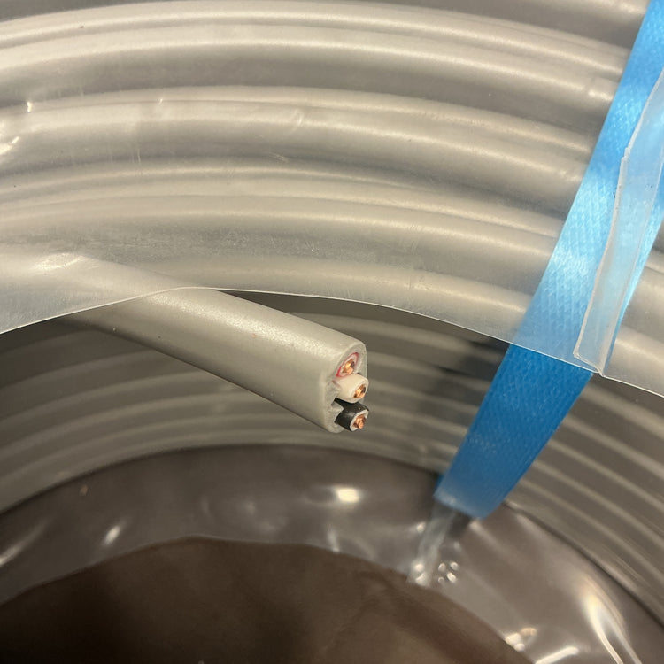 【未使用・アウトレット品】 カワイ電線 VVFケーブル 3 × 2.0 mm 黒白赤 灰 100m VVF203 【越谷店】